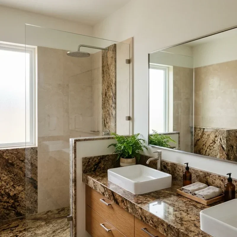 15 Brown Granite Bathroom Ideas for Timeless Elegance