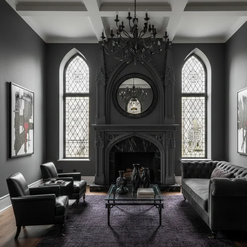 Modern Gothic Living Room Ideas