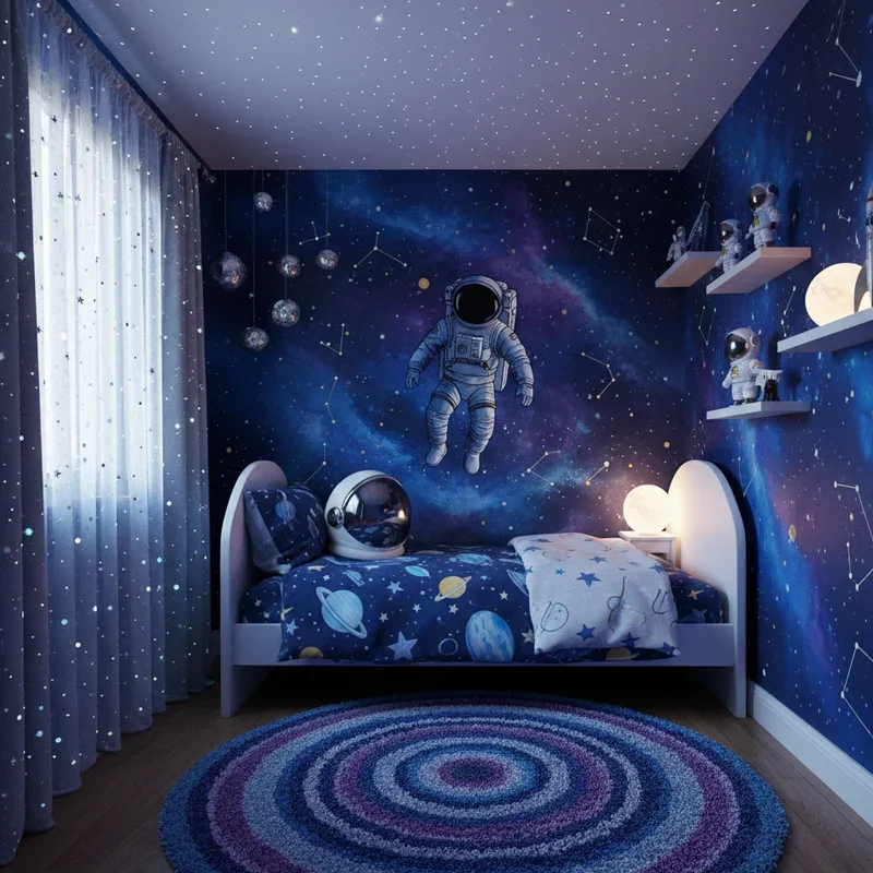 Girl Galaxy Bedroom Ideas
