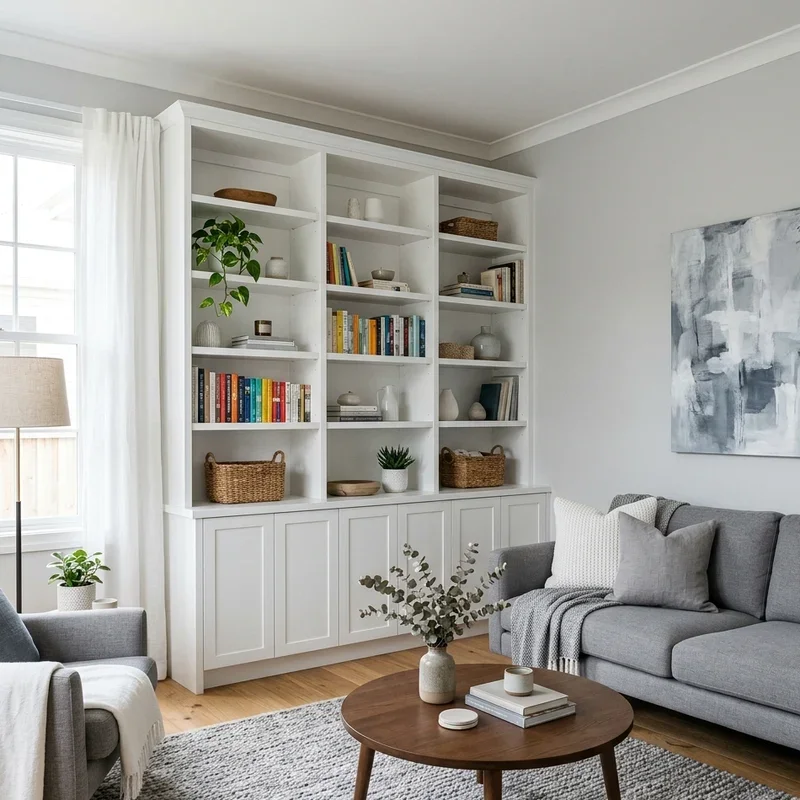 White and Gray Living Room Ideas