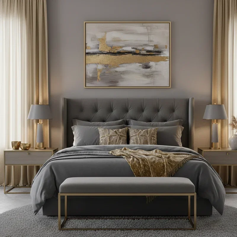 15 Grey and Gold Bedroom Ideas for Chic and Cozy Spaces