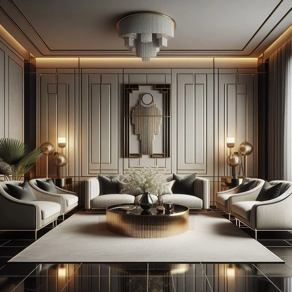 9 Modern Art Deco Lounge Room Ideas for Luxe Living