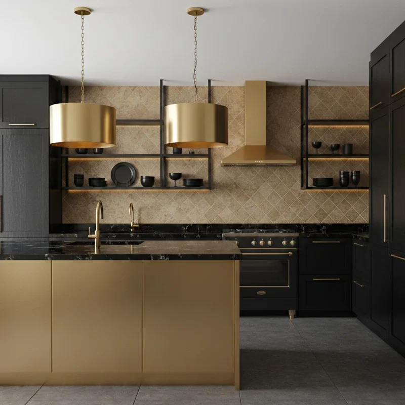 Gold Kitchen Ideas