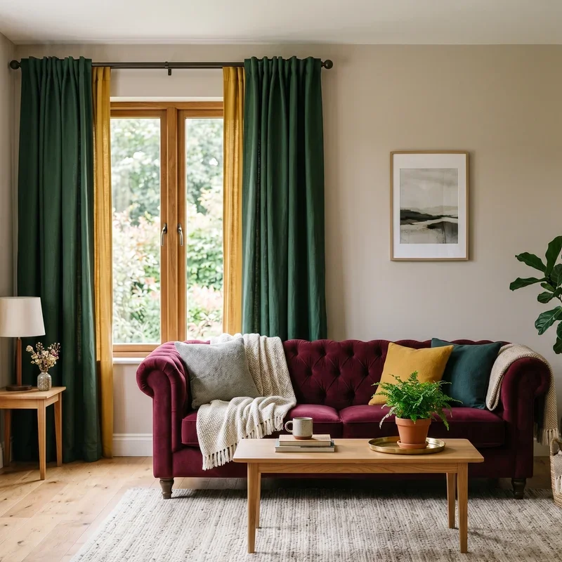 Burgundy Couch Living Room Ideas