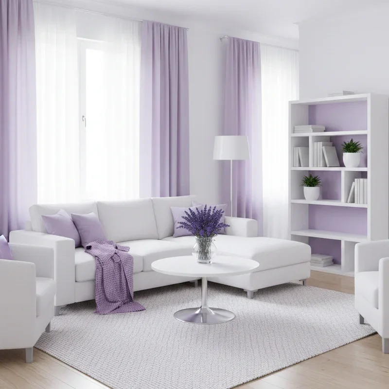 Lavender Living Room Ideas