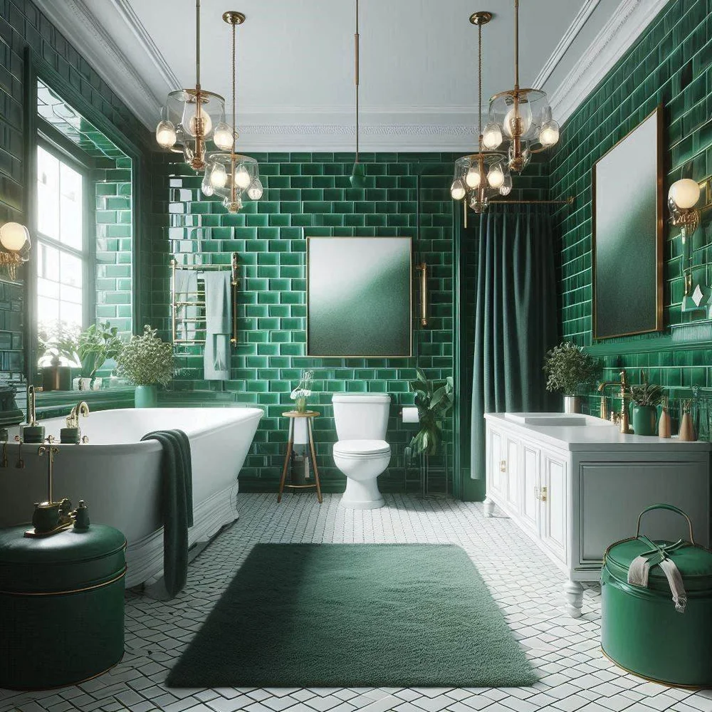 15 Emerald Green Bathroom Ideas for Luxe Elegance