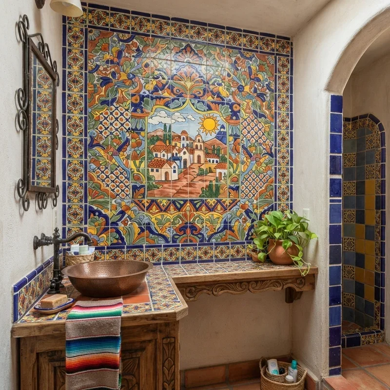 Mexican Tile Bathroom Ideas