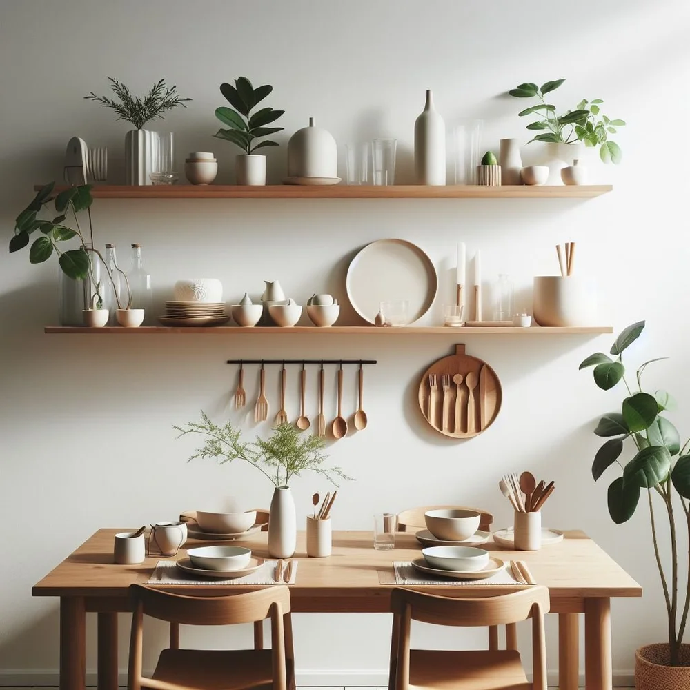 Minimalist Dining Space Organization Ideas