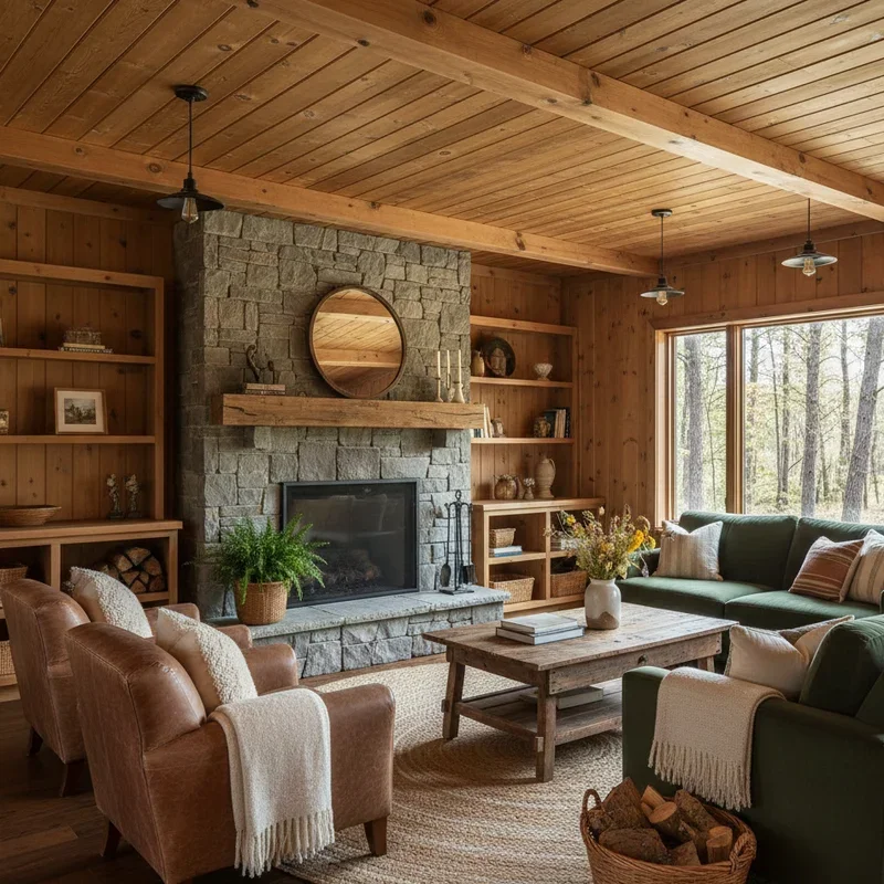 Knotty Pine Living Room Ideas