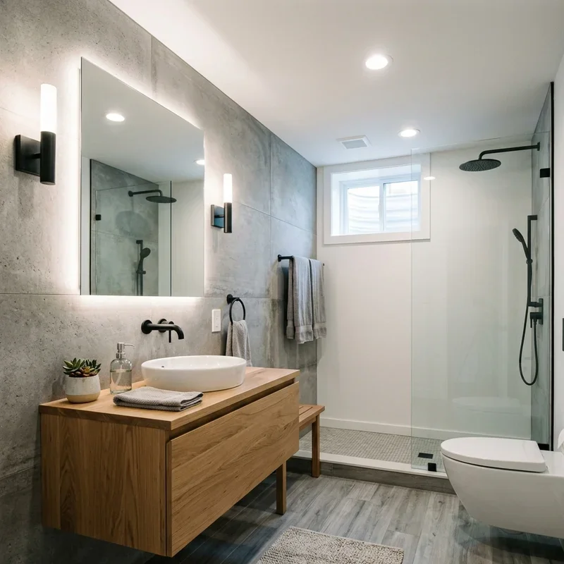 Modern Basement Bathroom Ideas
