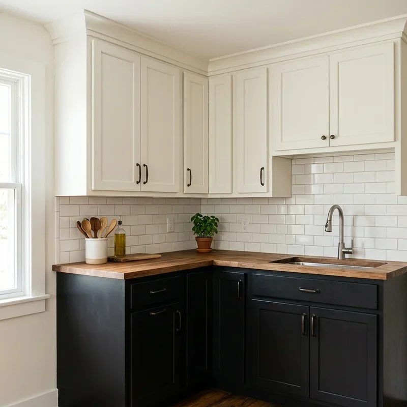 Black and White Kitchen Cabinet Ideas