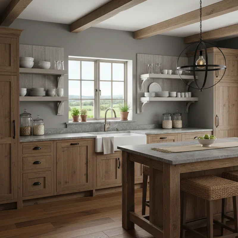 Grey and Brown Kitchen Ideas