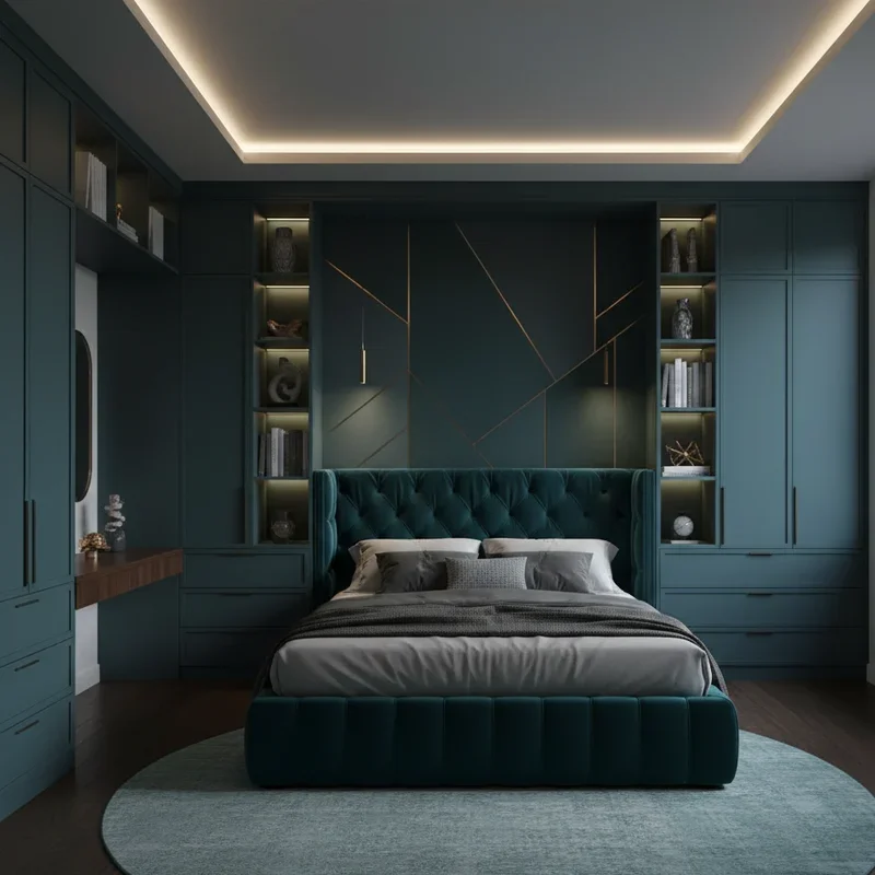 Dark Teal Bedroom Ideas