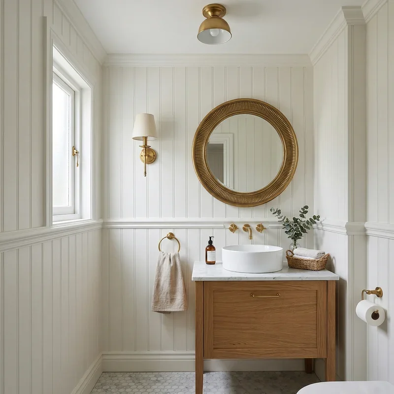 Powder Room Wainscoting Ideas