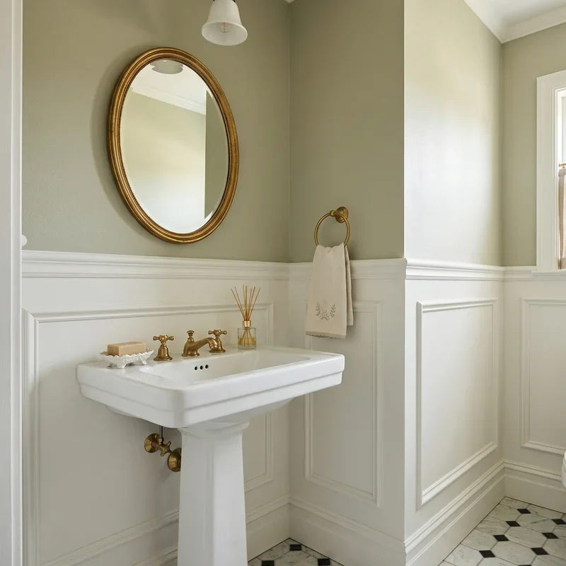 Powder Room Wainscoting Ideas