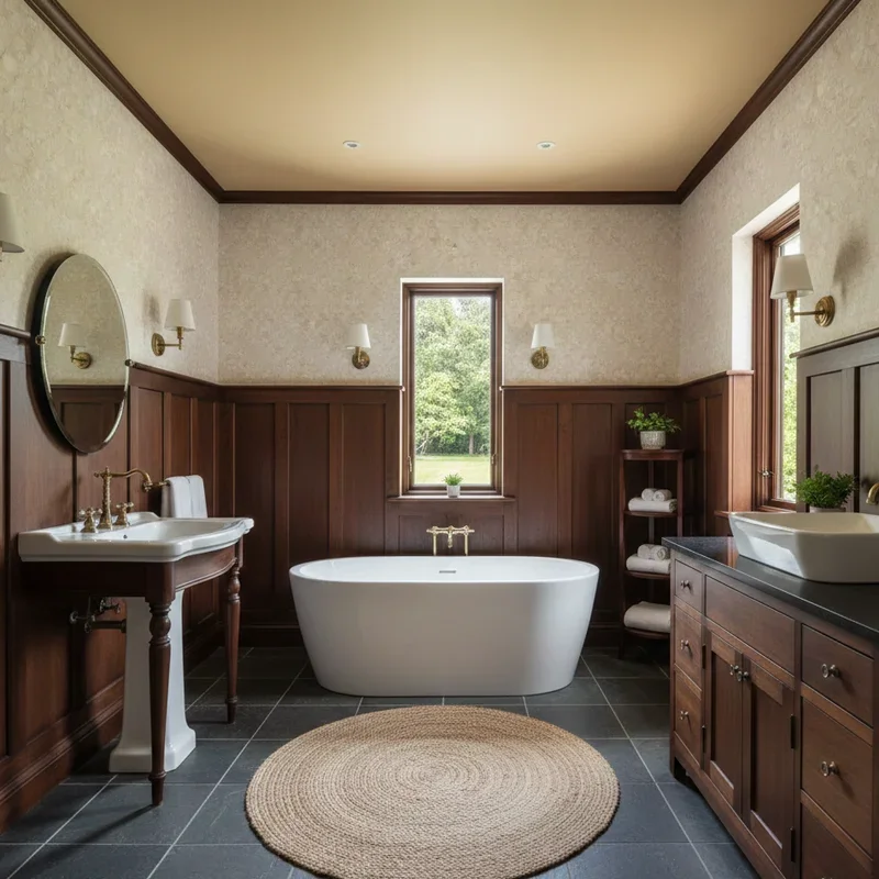 Dark Wood Bathroom Ideas
