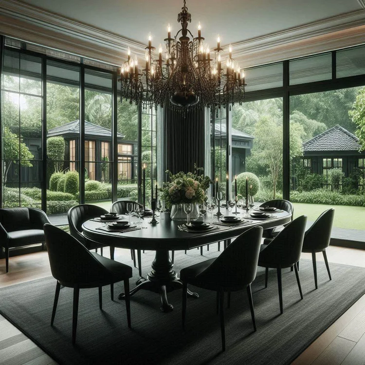 15 Stylish Black Dining Room Ideas for Elegance