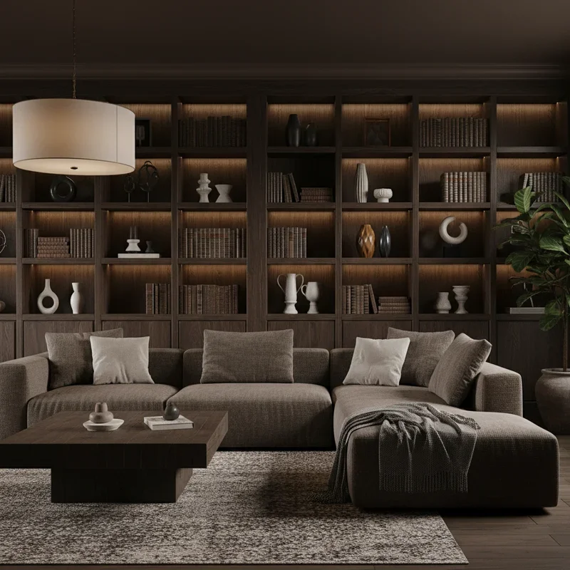 Dark Brown Living Room Ideas