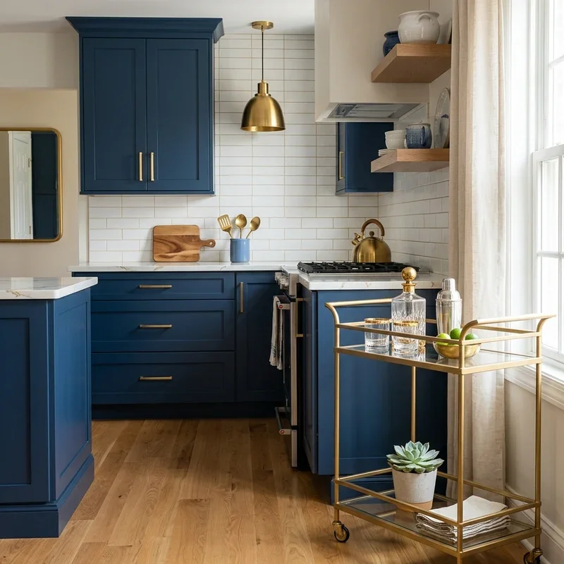 Blue and Gold Kitchen Ideas