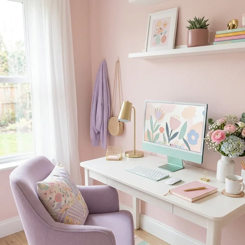 Girly Home Office Ideas
