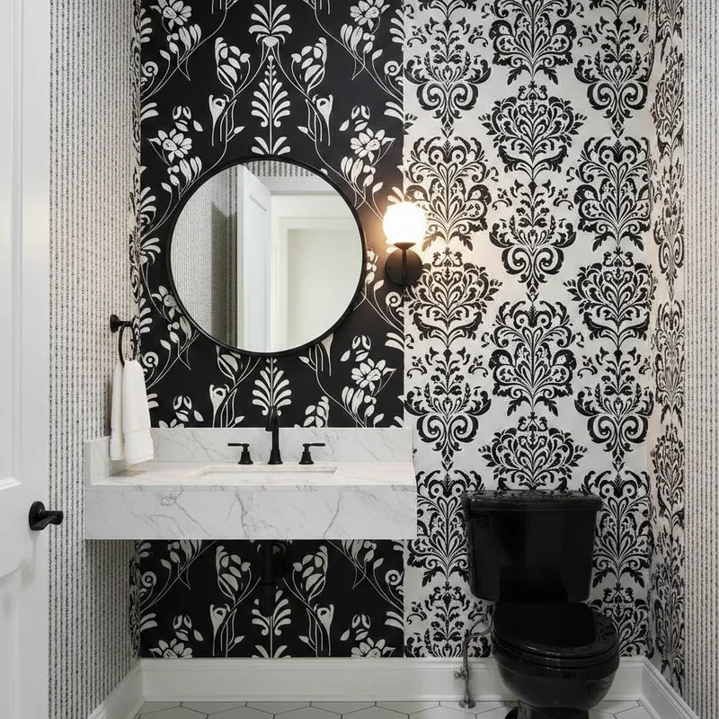 Powder Room Wallpaper Ideas