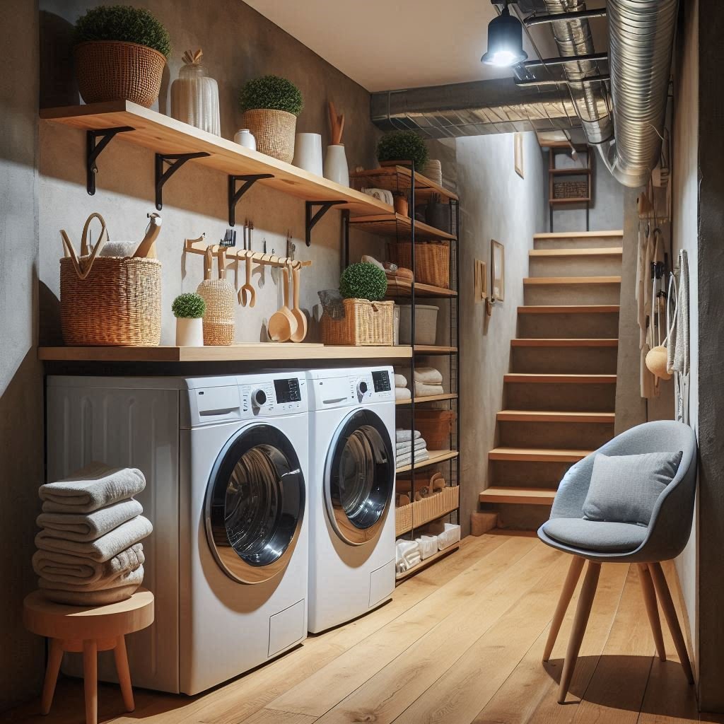 15 Basement Laundry Room Ideas to Maximize Space