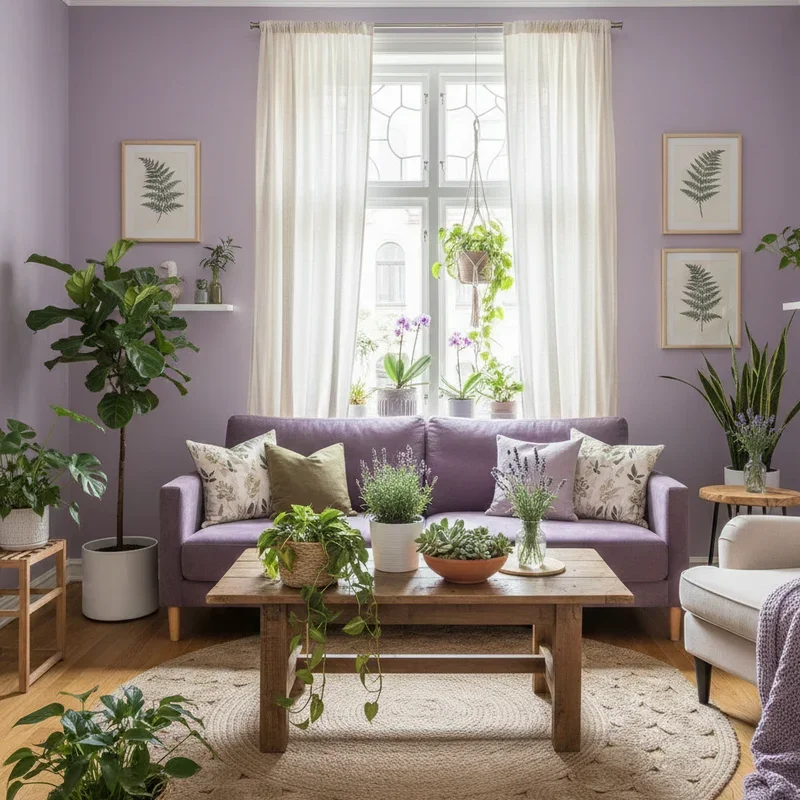 Lavender Living Room Ideas