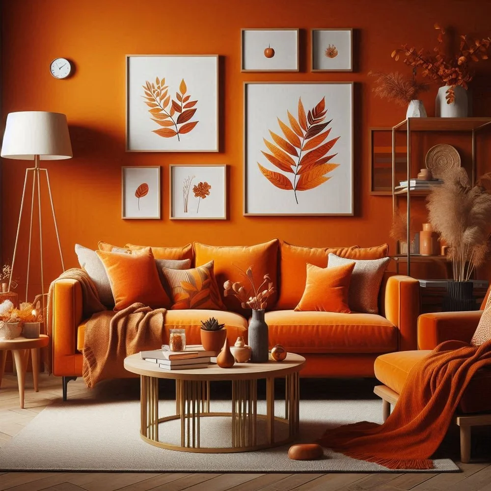 15 Orange Living Room Ideas for a Bold Statement