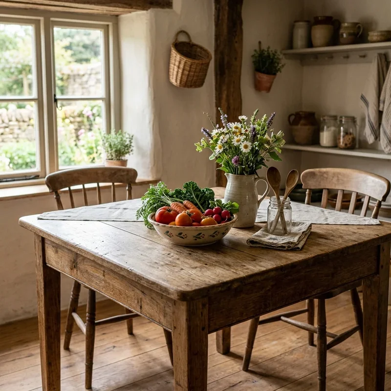 15 Farmhouse Kitchen Table Ideas for Cozy Dining Spaces