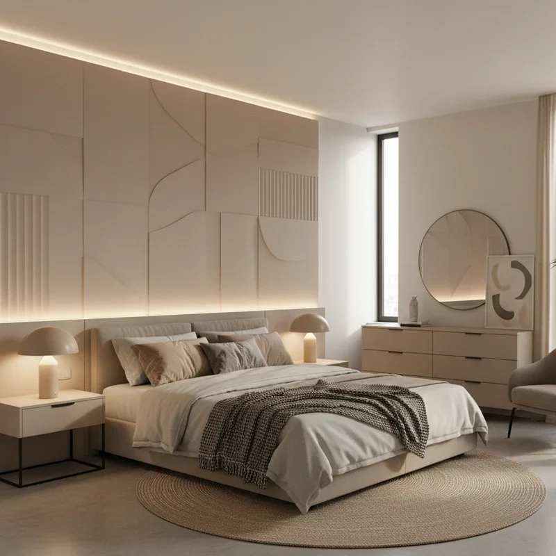 Modern Beige Bedroom Ideas