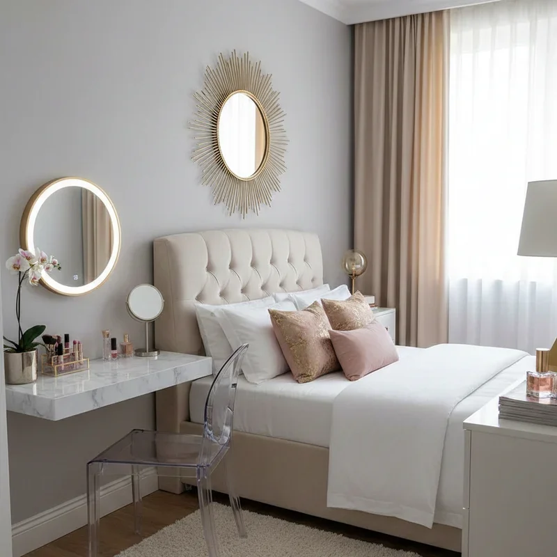 Small Glam Bedroom Ideas