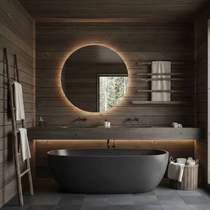 Dark Wood Bathroom Ideas