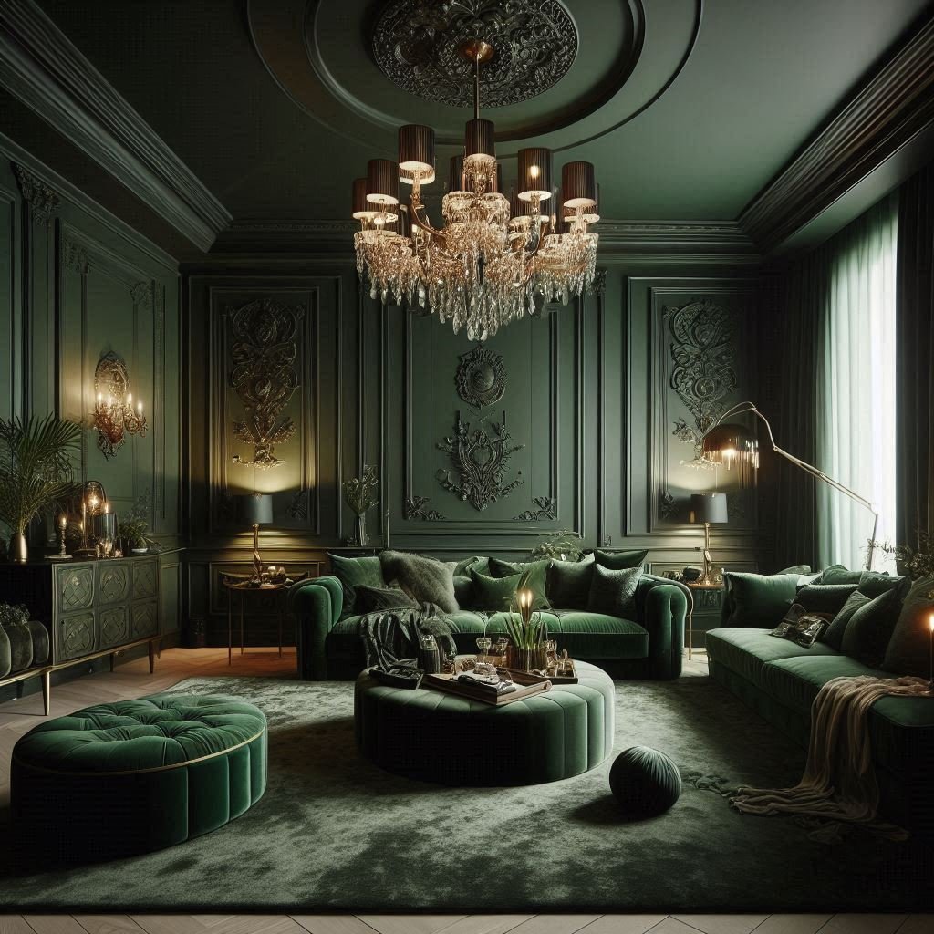 15 Dark Green Living Room Ideas for Cozy Elegance