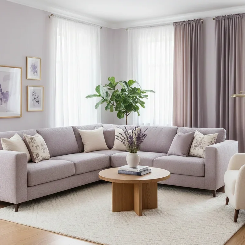 Lavender Living Room Ideas