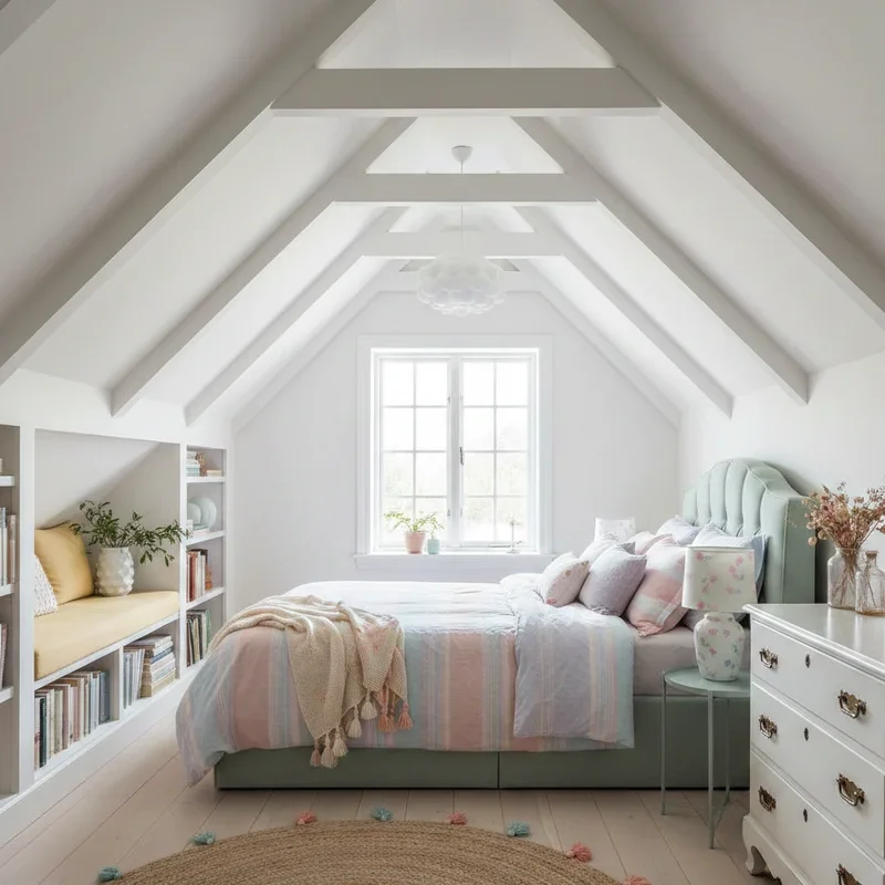 Girl Attic Bedroom Ideas