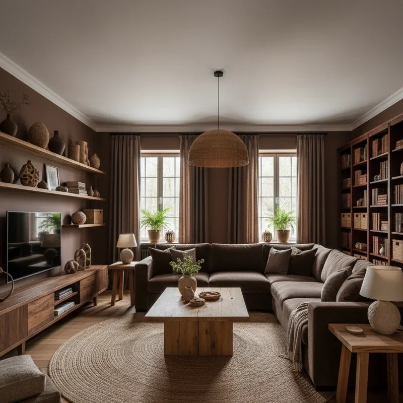 Dark Brown Living Room Ideas