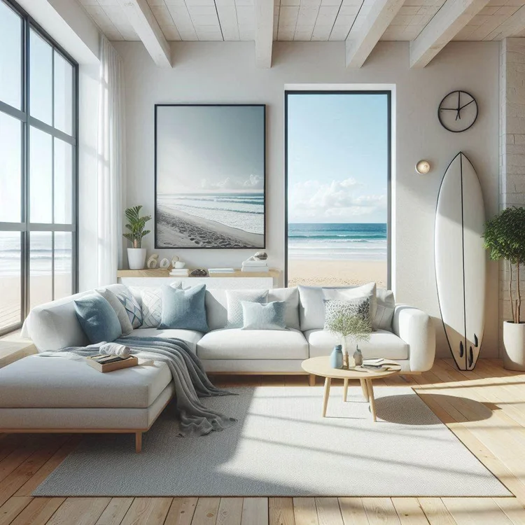 15 Beach Modern Coastal Living Room Ideas