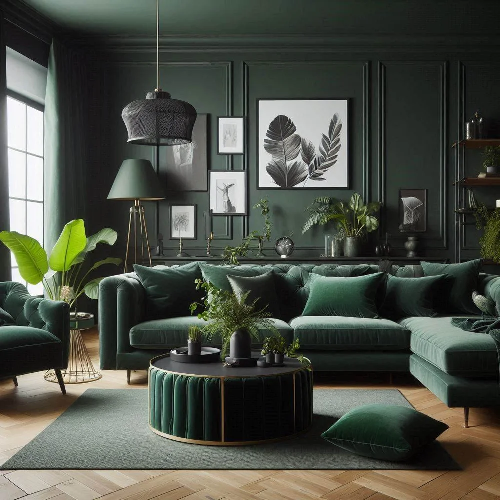 15 Dark Green Living Room Ideas for Cozy Elegance