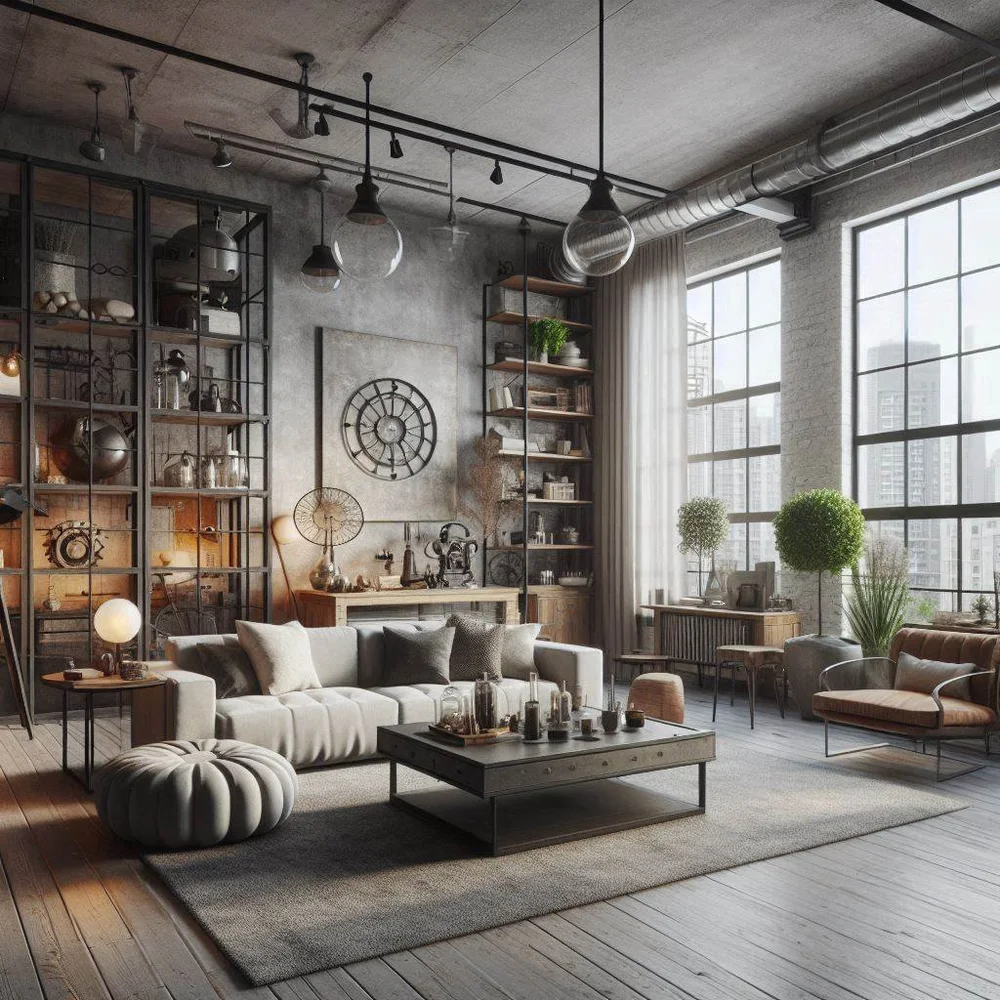 Beautiful view of Apartment Decor With Industrial Elements