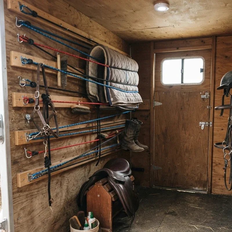 Small Horse Trailer Tack Room Ideas