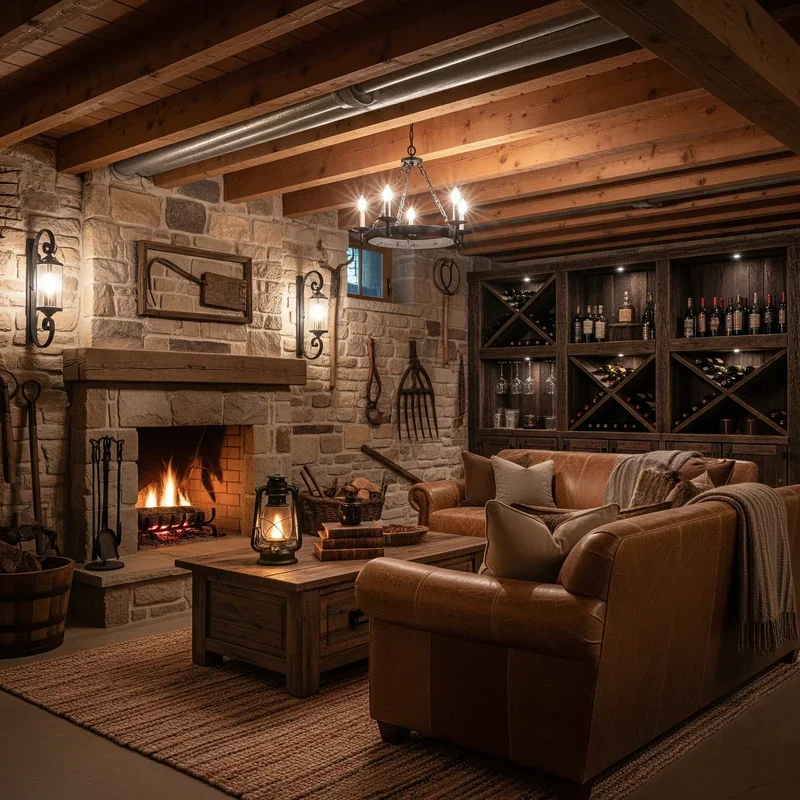 15 Rustic Basement Ideas for a Warm and Cozy Retreat