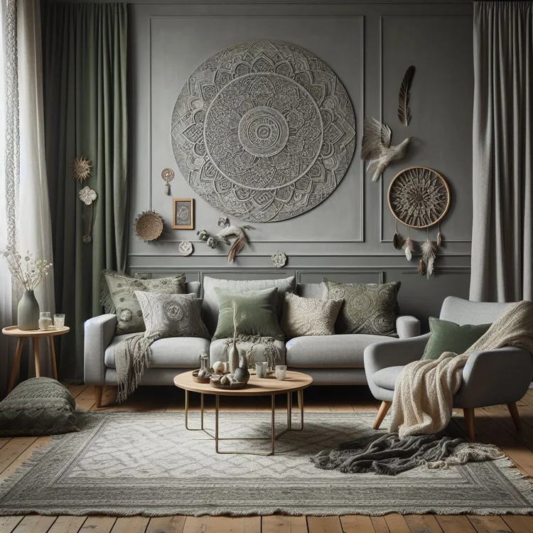 15 Stunning Grey and Sage Green Living Room Ideas