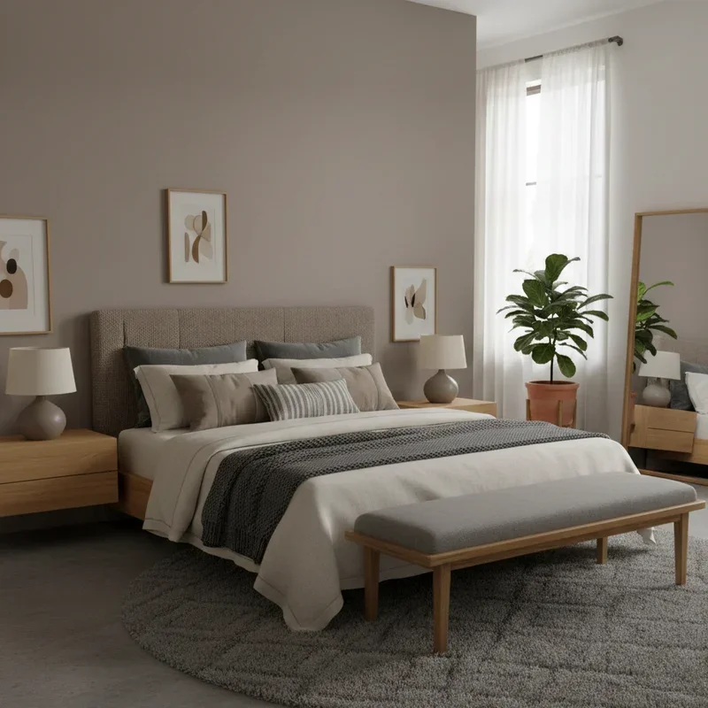 Taupe and Grey Bedroom Ideas