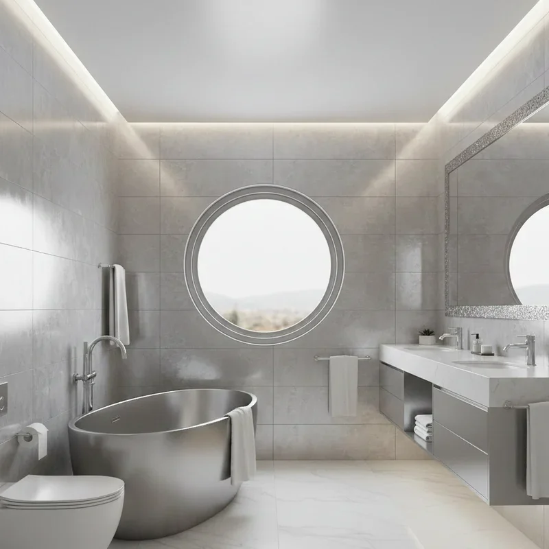 Silver Bathroom Ideas