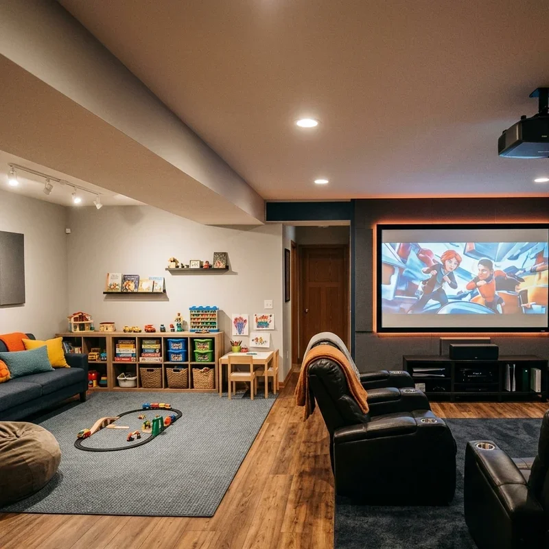 Boys Basement Playroom Ideas