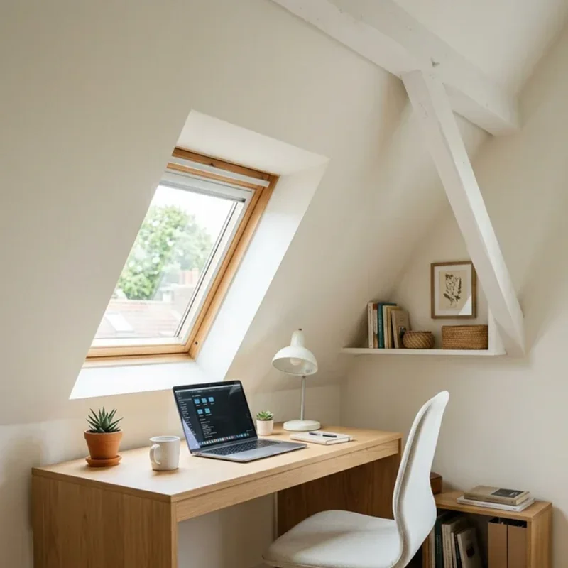 Small Attic Office Ideas