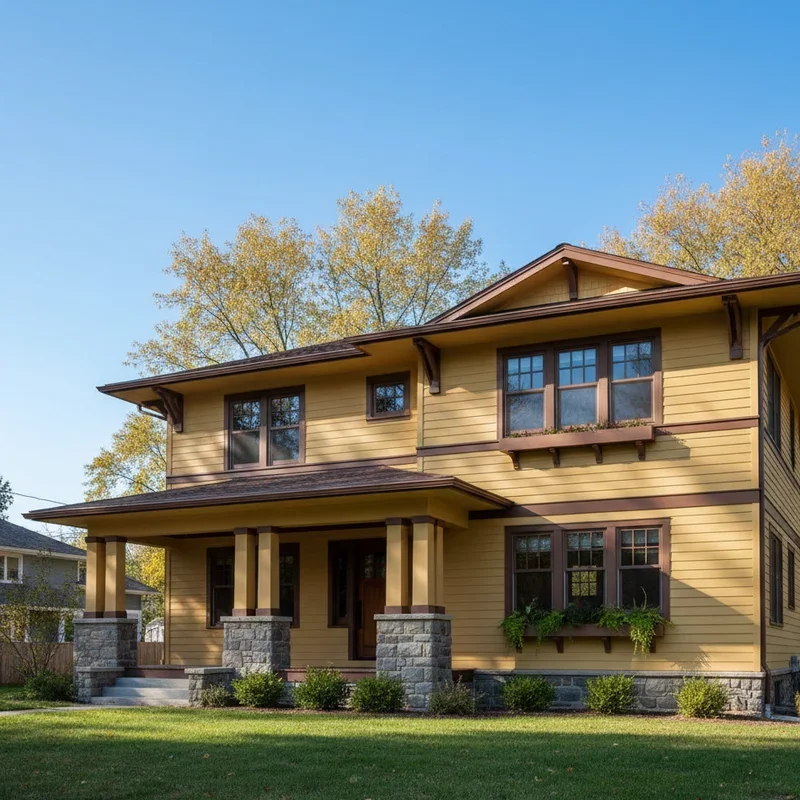 Yellow Siding House Ideas