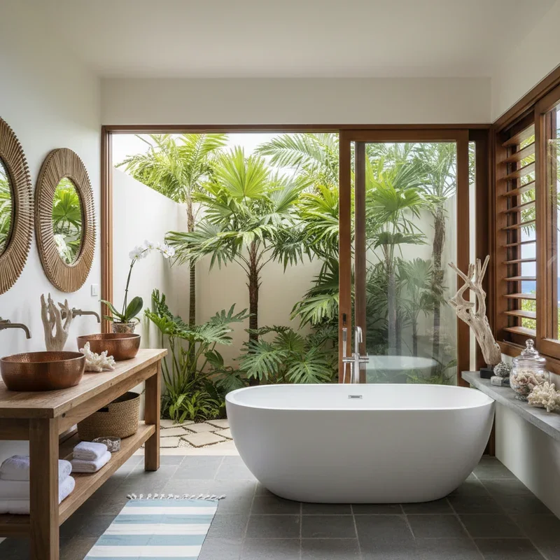 Tropical Bathroom Ideas