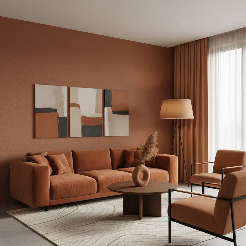 Burnt Orange Living Room Ideas