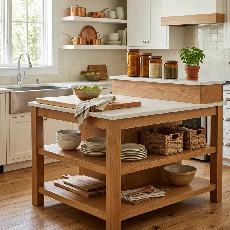 Two Tier Kitchen Island Ideas
